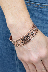 Read The VINE Print - Copper Cuff Paparazzi Bracelet