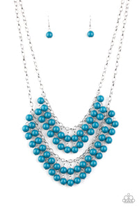 Bubbly Boardwalk - Blue Paparazzi Necklace