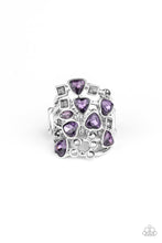 Load image into Gallery viewer, Glitter Flirt - Purple Paparazzi Ring
