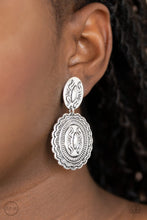 Load image into Gallery viewer, Ageless Artifact -  Silver Paparazzi Clip on Earrings

