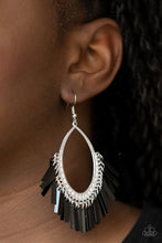 Load image into Gallery viewer, Fine-Tuned Machine - Black Paparazzi Earrings
