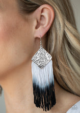 Load image into Gallery viewer, DIP The Scales - Black Fringe Paparazzi  Earrings
