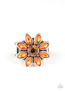 Prismatic Petals - Orange Paparazzi Ring