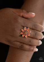 Load image into Gallery viewer, Prismatic Petals - Orange Paparazzi Ring
