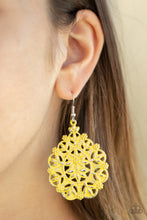 Load image into Gallery viewer, Floral Affair - Yellow - Earrings

