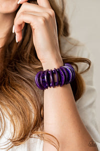 Tropical Tiki Bar - Purple Paparazzi Bracelet
