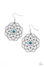 Load image into Gallery viewer, Botanical Bash - Blue Paparazzi Earrings
