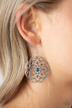 Load image into Gallery viewer, Botanical Bash - Blue Paparazzi Earrings

