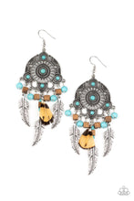 Load image into Gallery viewer, Desert Plains - Blue Paparazzi LOP Earrings
