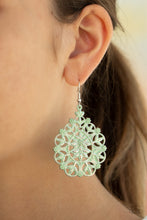 Load image into Gallery viewer, Floral Affair - Green - Earrings
