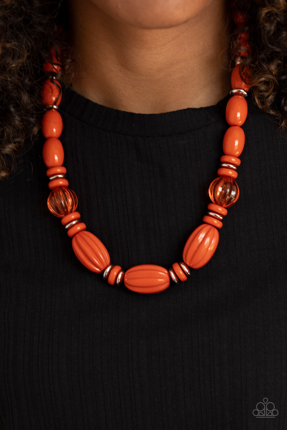 High Alert - Orange Paparazzi Necklace