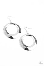 Load image into Gallery viewer, Fiercely Faceted - Silver Paparazzi Earrings
