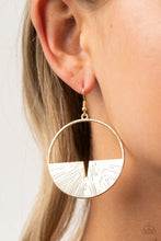 Load image into Gallery viewer, Reimagined Refinement - Gold Paparazzi Earrings
