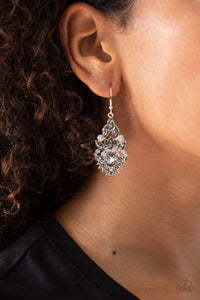 Ice Castle Couture - Silver Paparazzi  Earrings