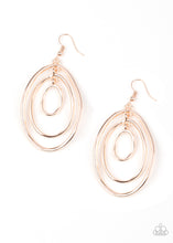 Load image into Gallery viewer, Retro Ruins - Rose Gold Paparazzi Earrings
