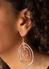 Load image into Gallery viewer, Retro Ruins - Rose Gold Paparazzi Earrings
