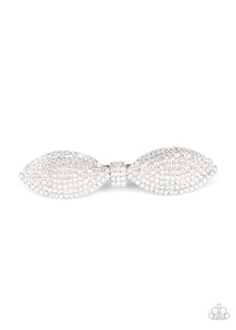 Mind-BOWing Sparkle - White Paparazzi Hair Accessories