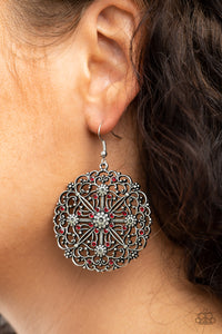 Oh MANDALA! - Red / Black Earrings