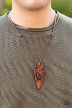 Load image into Gallery viewer, Hold Your ARROWHEAD Up High - Black Paparazzi Urban Necklace
