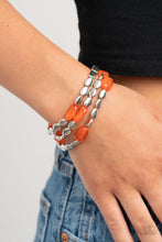 Load image into Gallery viewer, Sorry to Burst Your BAUBLE - Orange Paparazzi  Bracelet
