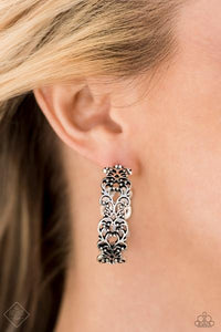 Laurel Wreaths - Silver Paparazzi Earrings