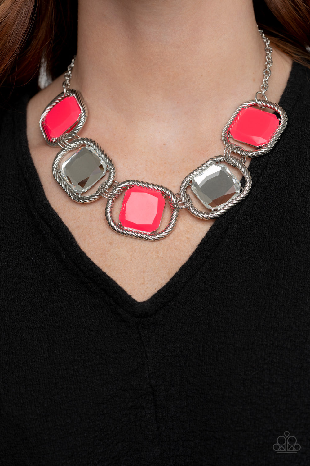 Pucker Up - Pink Paparazzi Necklace