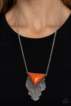 Load image into Gallery viewer, Badlands Bonanza - Orange Paparazzi Necklace
