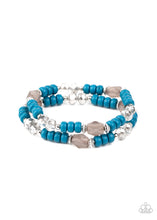 Load image into Gallery viewer, Delightfully Dainty - Blue Paparazzi Bracelet
