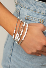Load image into Gallery viewer, BEAD Between The Lines - White Bracelet - #2086
