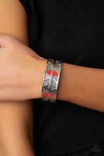 Load image into Gallery viewer, Hidden Glyphs - Red Paparazzi Bracelet
