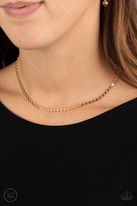 When in CHROME - Gold Paparazzi Necklace