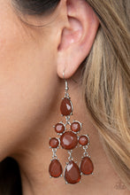 Load image into Gallery viewer, Afterglow Glamour - Brown Paparazzi Earrings
