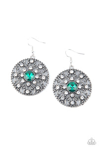 GLOW Your True Colors - Green Paparazzi Earrings