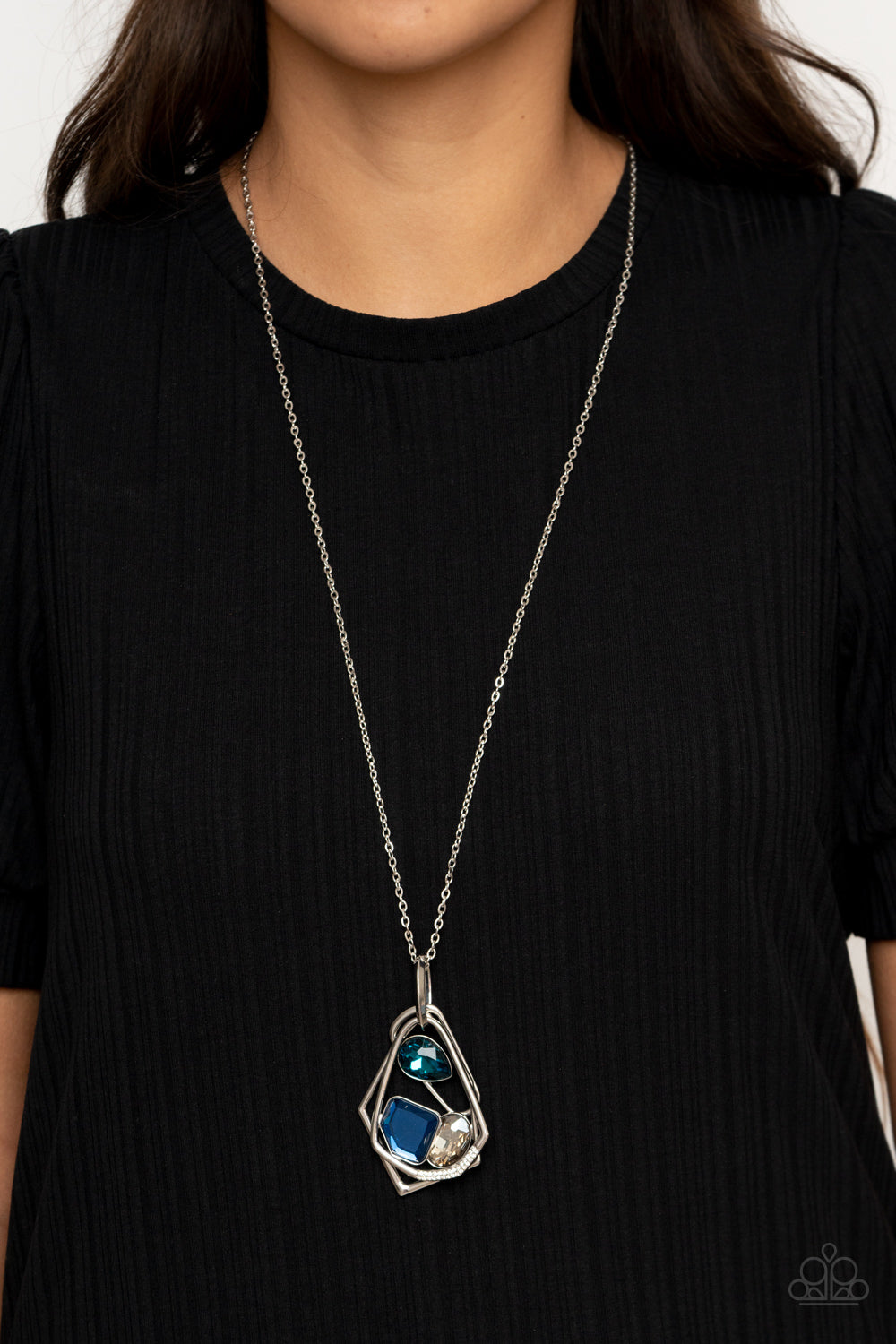 All Systems GLOW - Blue Paparazzi Necklace