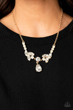 Load image into Gallery viewer, Unrivaled Sparkle - Gold Paparazzi Necklace
