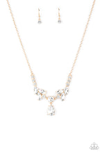 Load image into Gallery viewer, Unrivaled Sparkle - Gold Paparazzi Necklace
