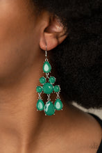 Load image into Gallery viewer, Afterglow Glamour - Green  Paparazzi Earrings

