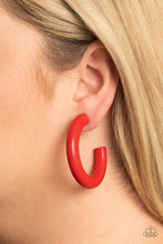 Load image into Gallery viewer, Woodsy Wonder - Red Paparazzi Earrings
