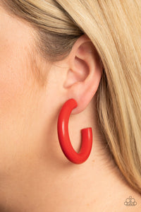 Woodsy Wonder - Red Paparazzi Earrings