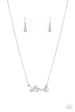 Load image into Gallery viewer, Head Over Heels In Love - White Paparazzi Necklace

