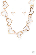 Load image into Gallery viewer, Vintagely Valentine - Gold Paparazzi Necklace
