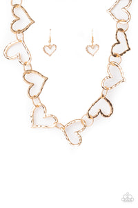 Vintagely Valentine - Gold Paparazzi Necklace