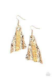 How FLARE You! - Gold Paparazzi Earrings