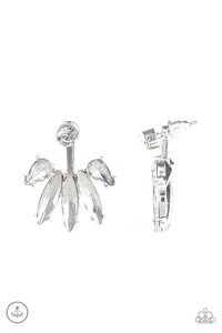 Stunningly Striking - White - Earrings