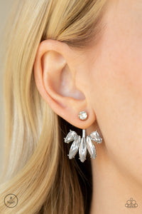 Stunningly Striking - White - Earrings