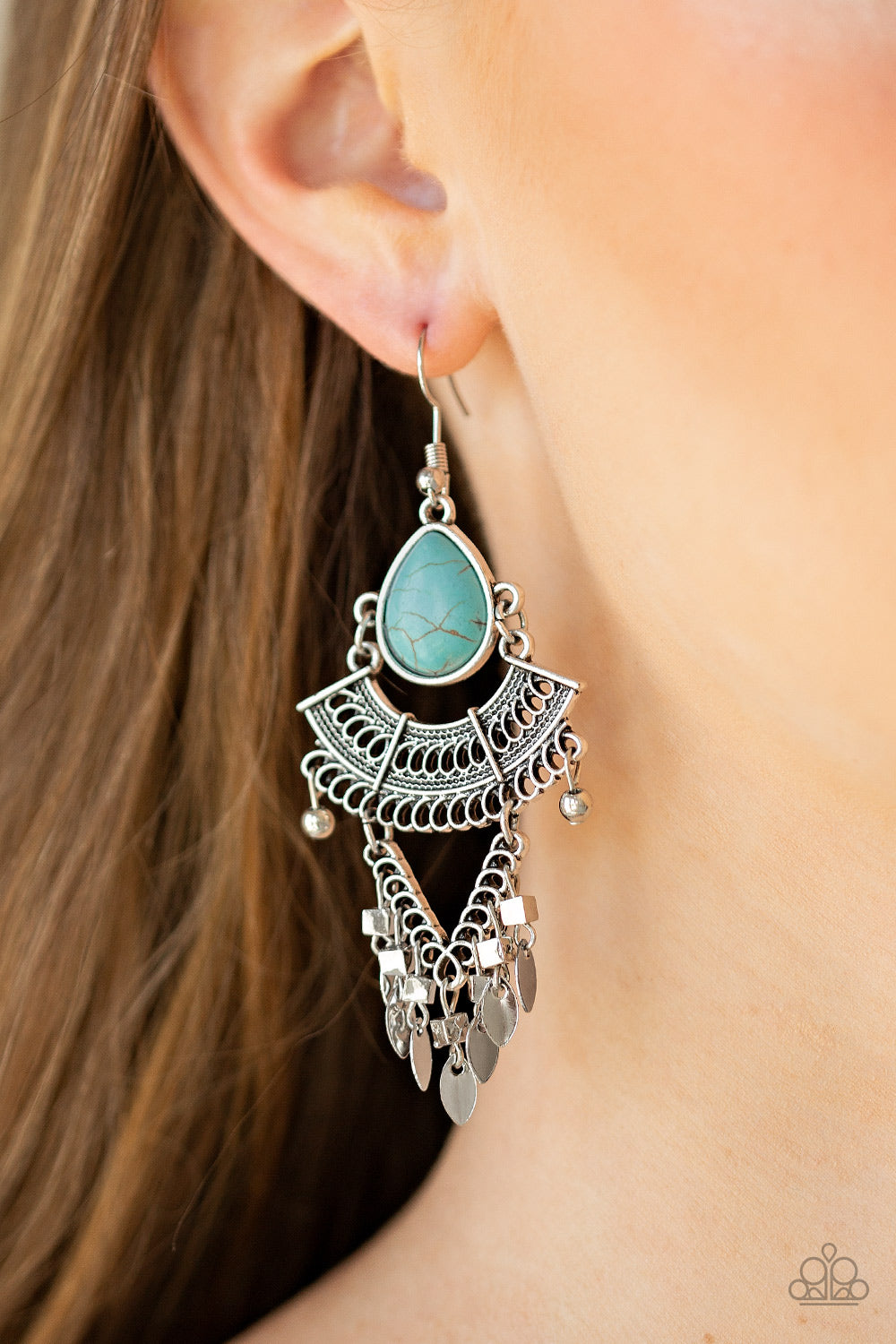 Vintage Vagabond - Blue - Earrings