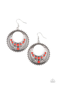 Boho Bliss - Red - Earrings