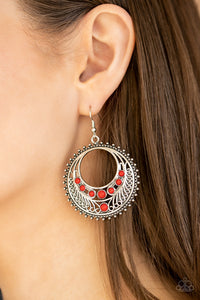 Boho Bliss - Red - Earrings