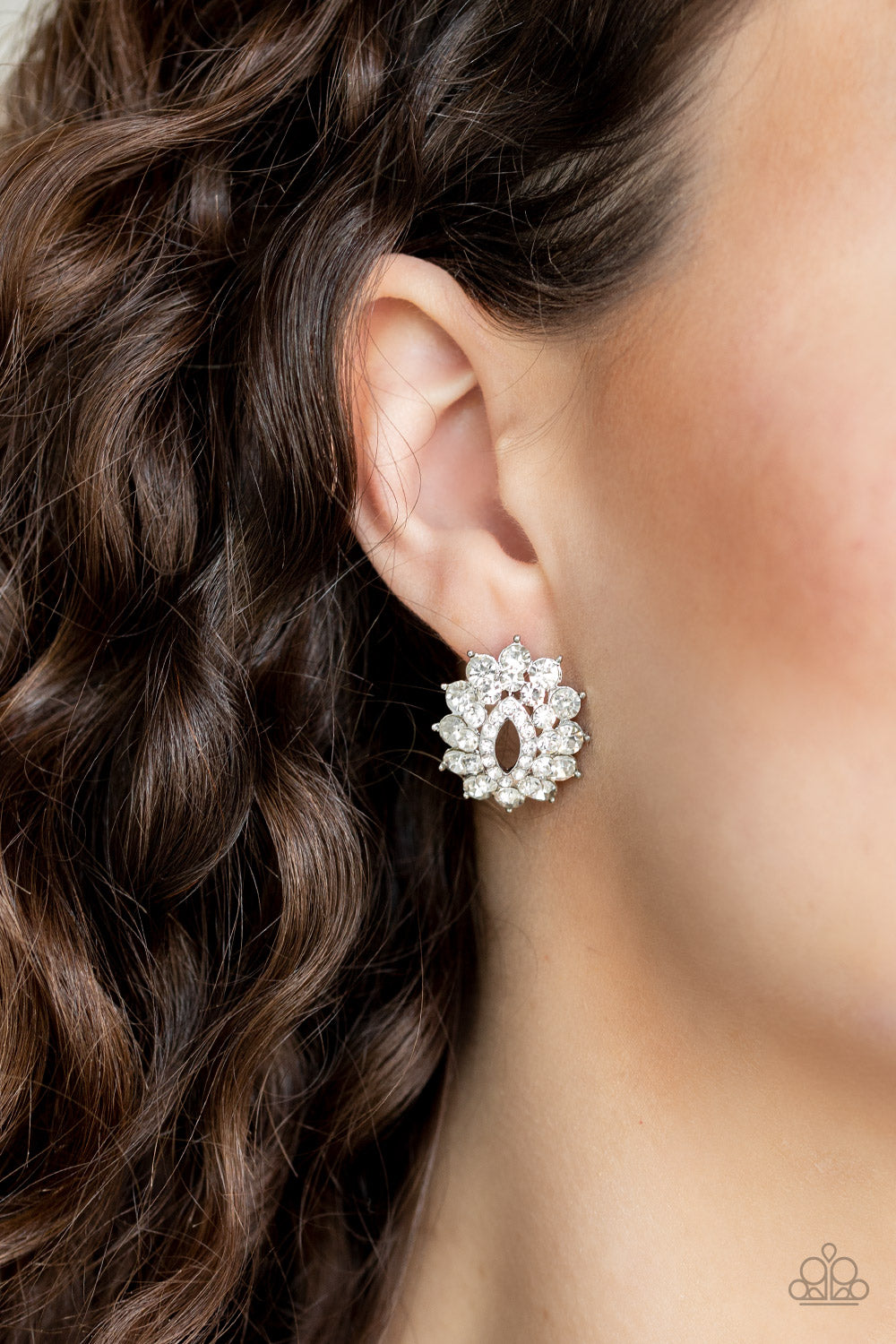Brighten The Moment - White - Earrings