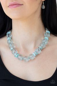 Bubbly Beauty - Blue - Paparazzi Necklace